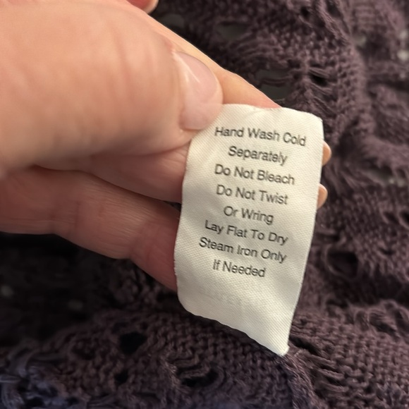 CAbi Crochet Sweater & Tank top set PURPLE M MEDIUM Like New $25 for set - Picture 8 of 9